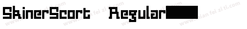 SkinerScort Regular字体转换